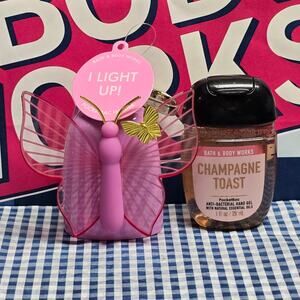 BBW Light Up Butterfly Pocketbac Holder & Champagne Toast Refill